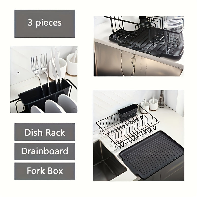 [Rust Resistant] Tableware Drain Rack | 1 Set | Stainless Steel | Rust Resistant | Kitchen And RV |  |  |