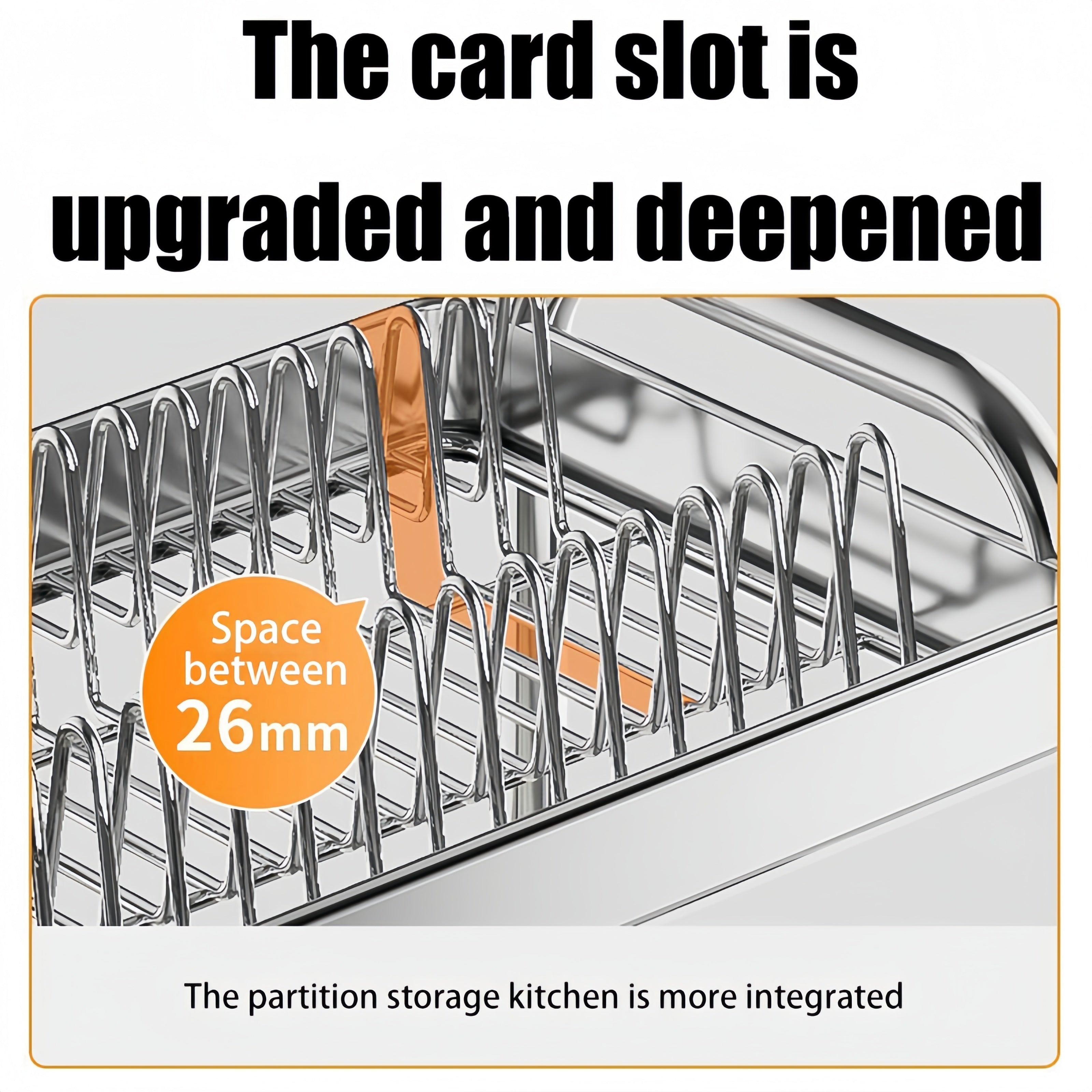 [Space-Saving Dish Rack] Stainless Steel Dish Drying Rack | Space-Saving Kitchen Counter Dish Rack With Cutlery Holder