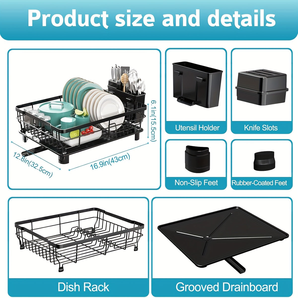 Storage Rack, Dishes, Bowls And Plates, Drain Rack, Household Multi-Functional Chopping Board Cover, Chopsticks And Spoon Box, Cabinet For Placing Bowls, Kitchen Rack, Storage Rack, Bowl And Plate Rack